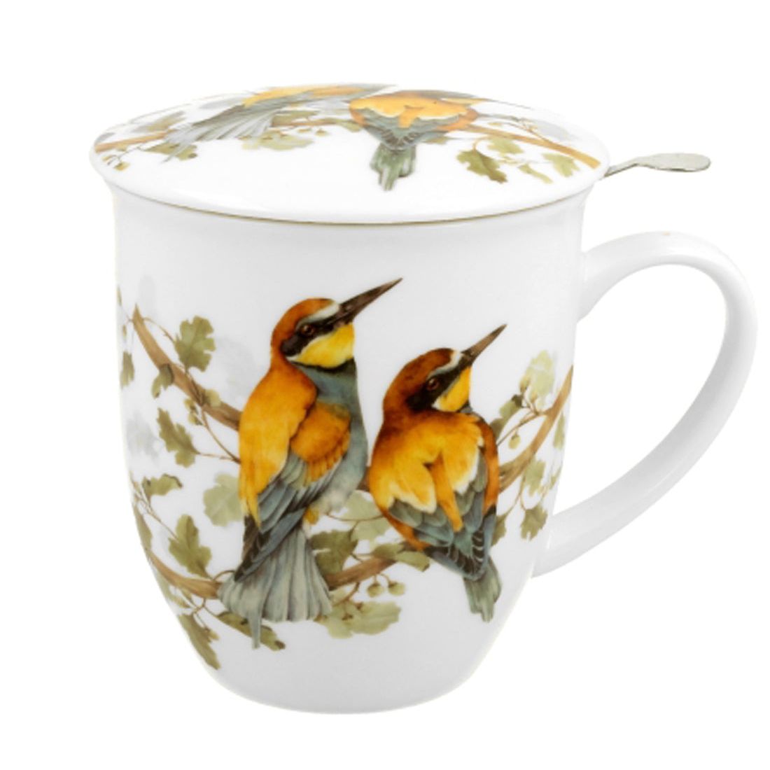 Duo Becher mit Teesieb 400 ml Bienenfresser Eichhörnchen World of Birds