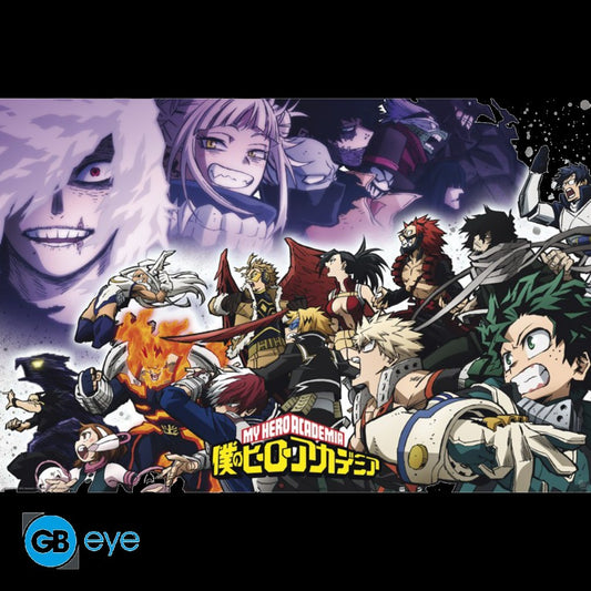 Poster 91,5 x 61 cm My Hero Academia - Heroes vs Vilains