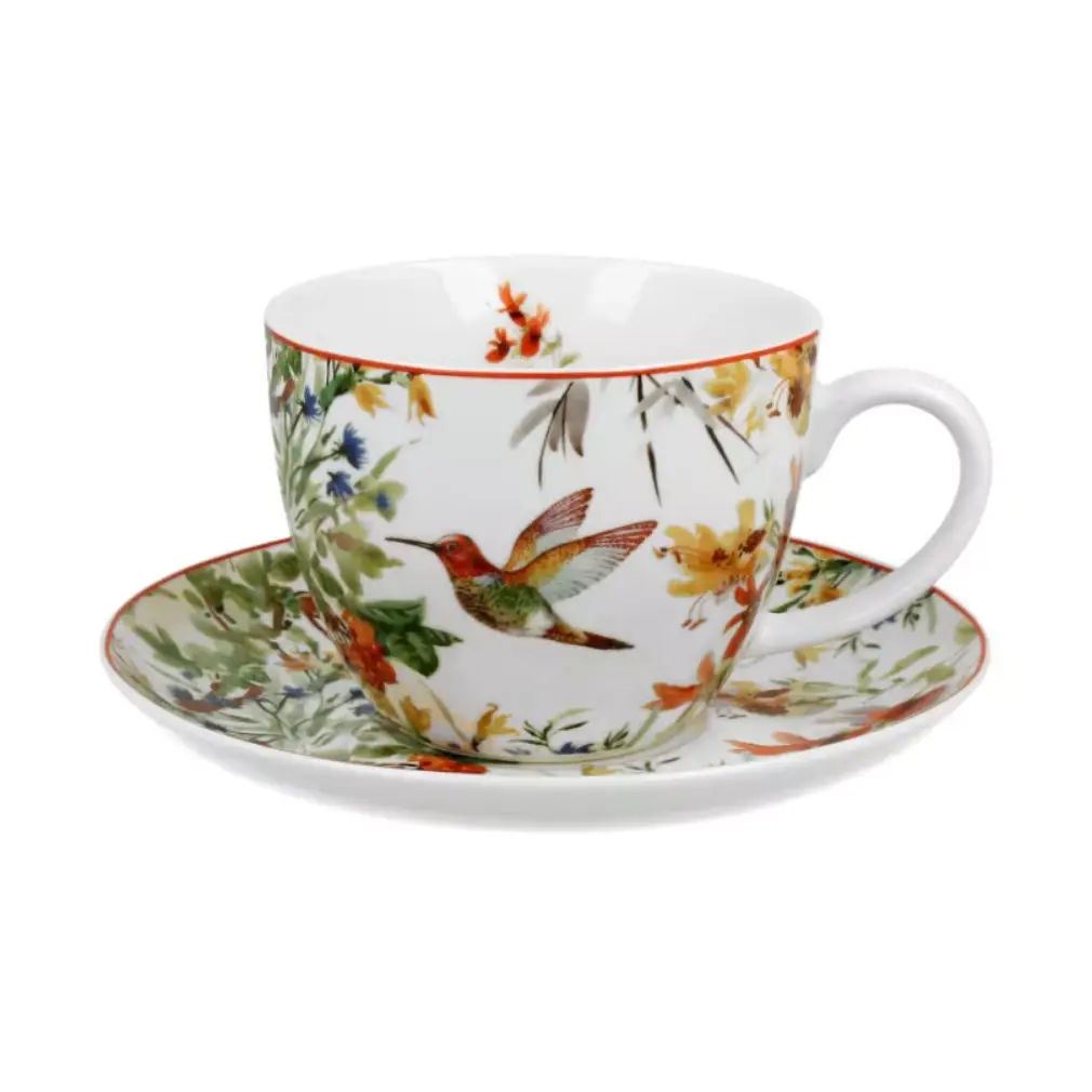 Vintage Duo Tasse mit Untertasse The Sercret Garden 460 ml