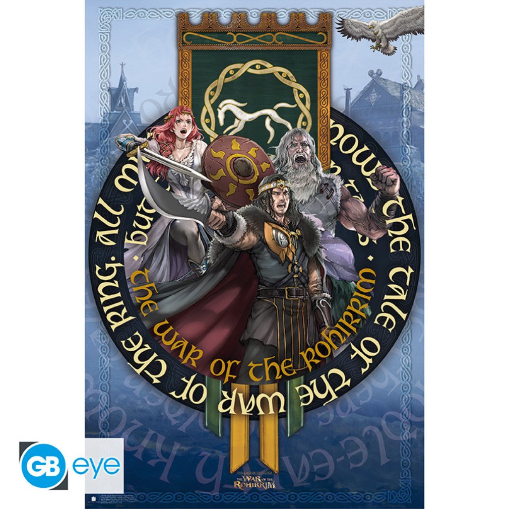 Poster 91,5 x 61 cm Poster Lord of the Rings - Characters
