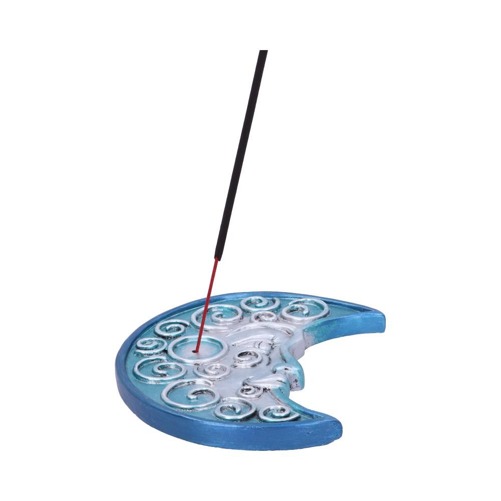 Mystik Lunar Räucherstäbchenhalter metallic blau