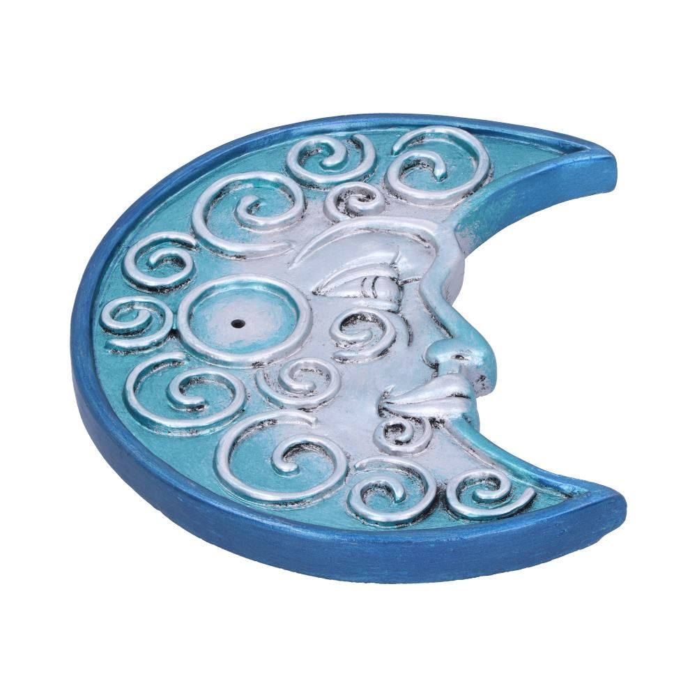 Mystik Lunar Räucherstäbchenhalter metallic blau