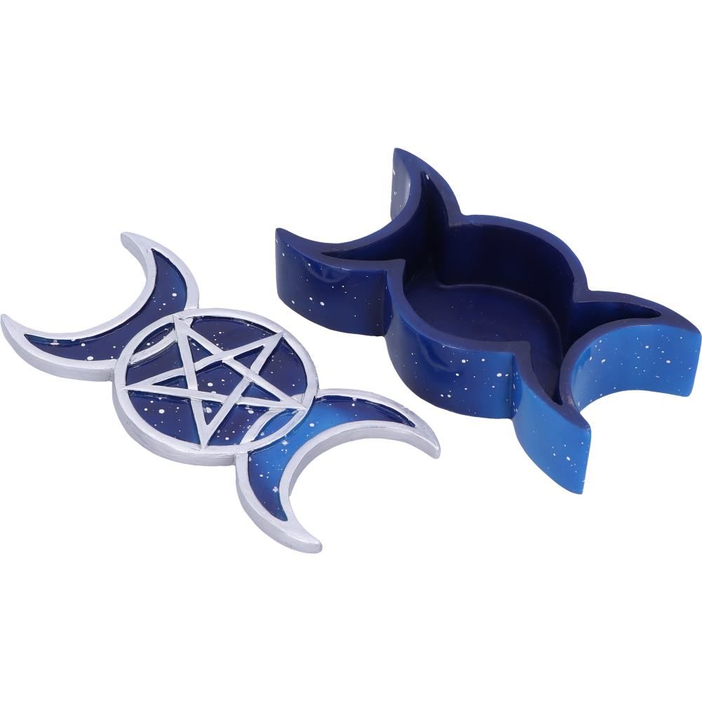 Mystische Dekobox Lunar in blau