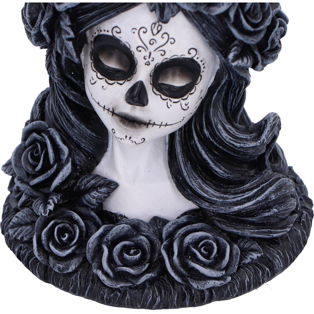 Flor de Muerte – Gothic kleiner düsterer Teelichthalter 10,5 cm