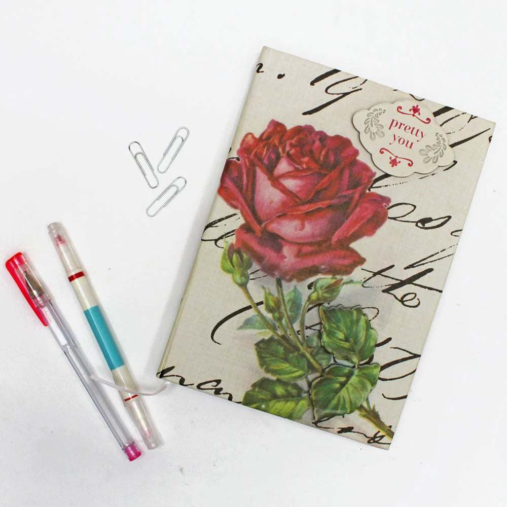 Notizbuch vintage Rose