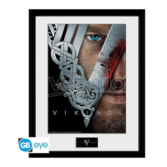 Gerahmtes Bild Poster Vikings Geschenkidee 30 x 40 cm