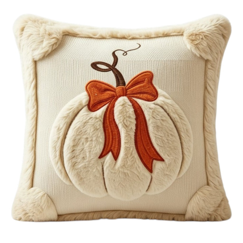 Kürbis Kuschelkissen – Lifestyle Herbst Sofa