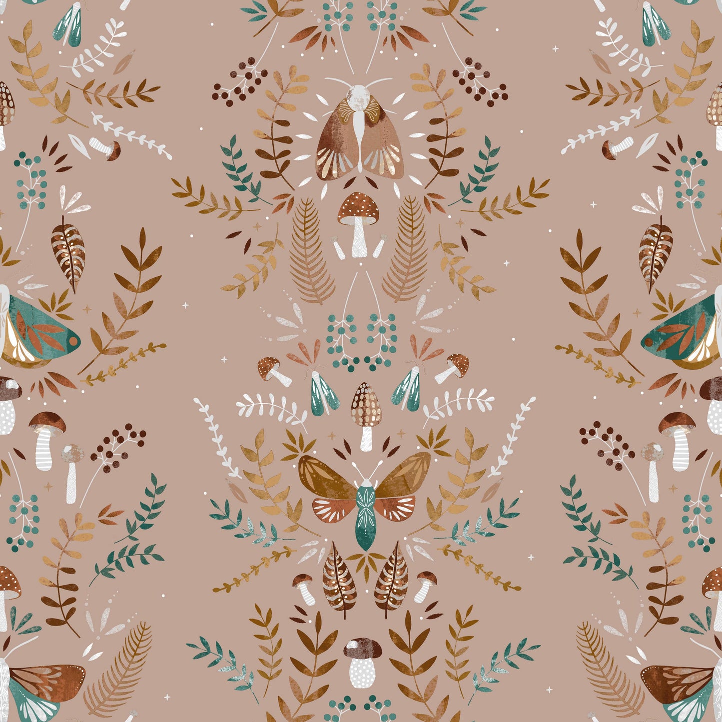 Bettwäsche-Set „Wonderland Butterfly“ Vintage Motiv Natur Baumwolle