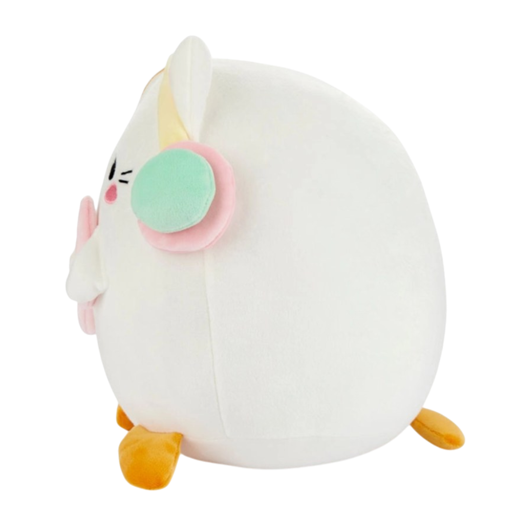 Kawaii Katze Kuscheltier Seitenansicht freigestellt