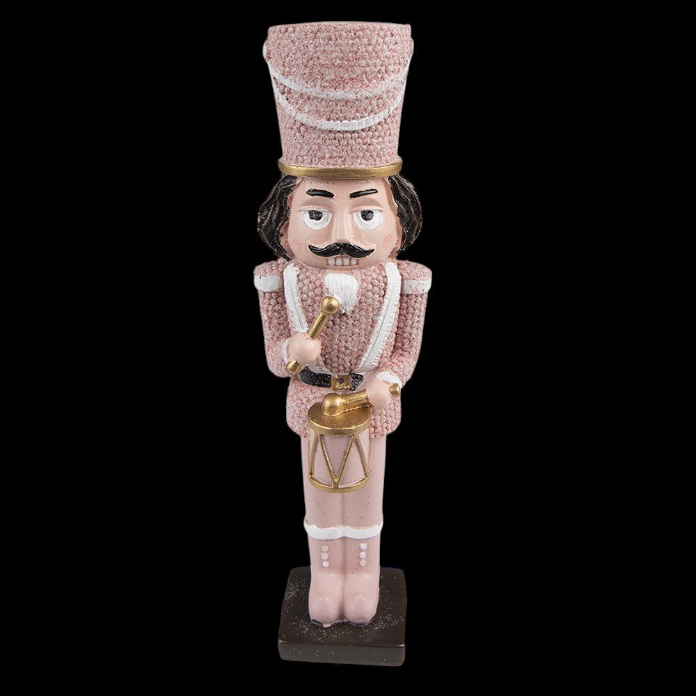 Nussknacker-Dekofigur Rosa mit Trommel 16 cm Clayre & Eef