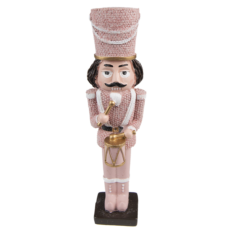 Nussknacker-Dekofigur Rosa mit Trommel 16 cm Clayre & Eef