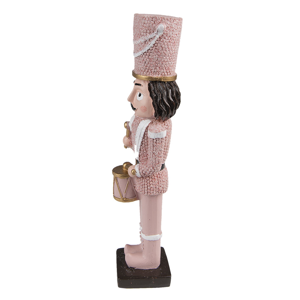 Nussknacker-Dekofigur Rosa mit Trommel 16 cm Clayre & Eef