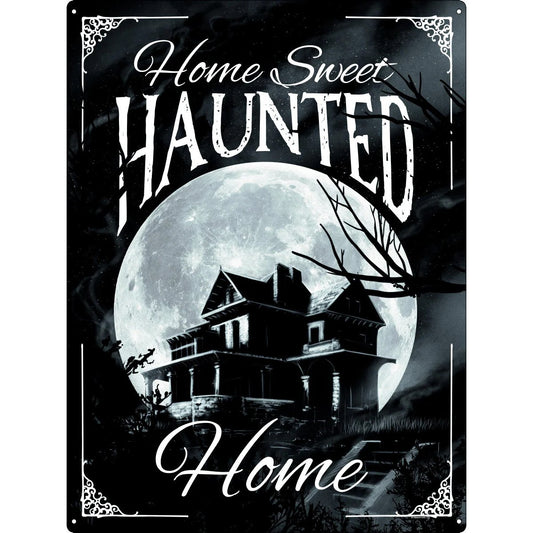 Dark romantic Blechschild Home sweet haunted home