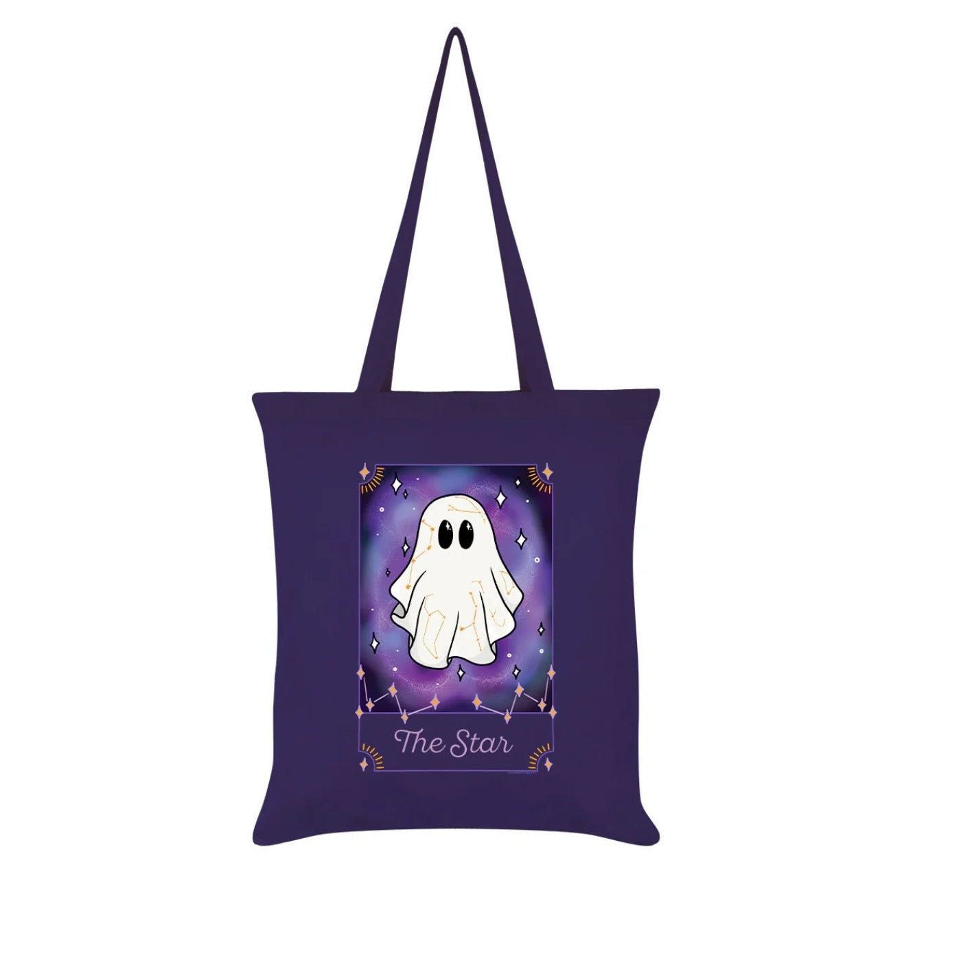 Süße Tragetasche Stofftasche violett Geist "The Star"