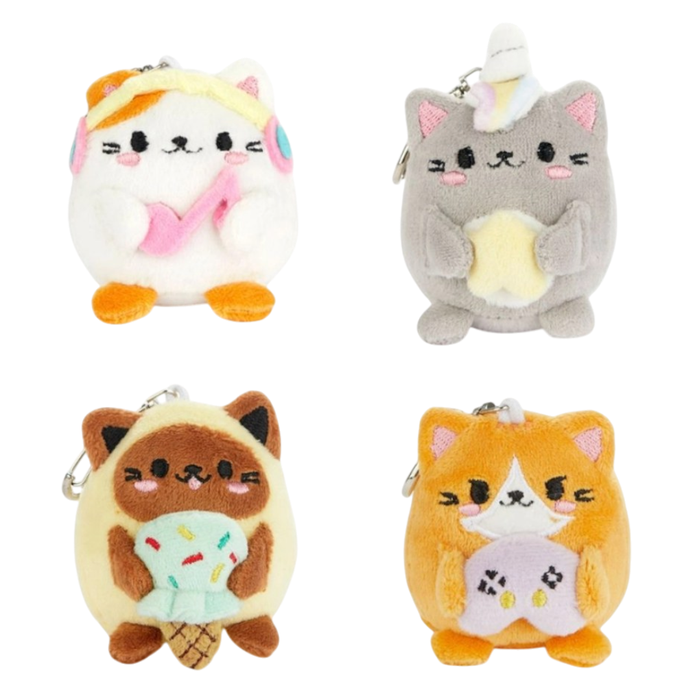Fluffy Kawaii Katze Plüsch-Lesezeichen alle 4 Varianten