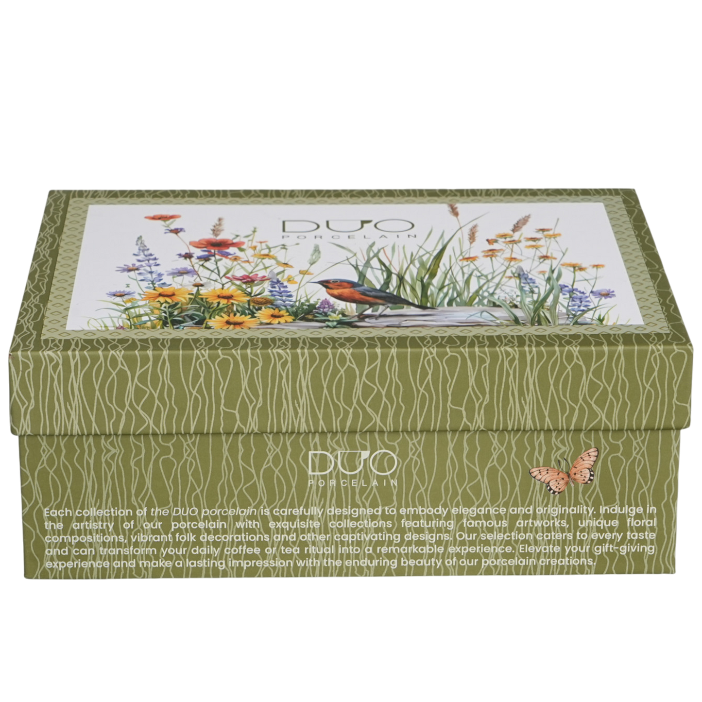 DUO Juli 2er-Set Espresso Tassen Juli Vögel & Rosen 110ml Geschenkset