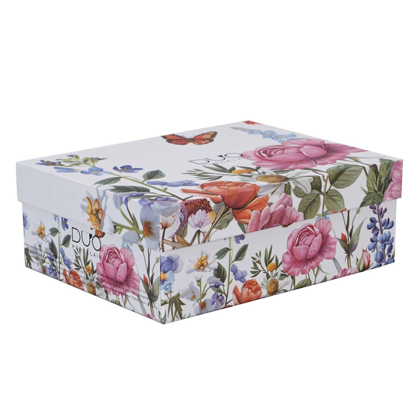 Duo Porcelain Espresso-Tassen mit Untertassen Summer 2er-Set 230 ml