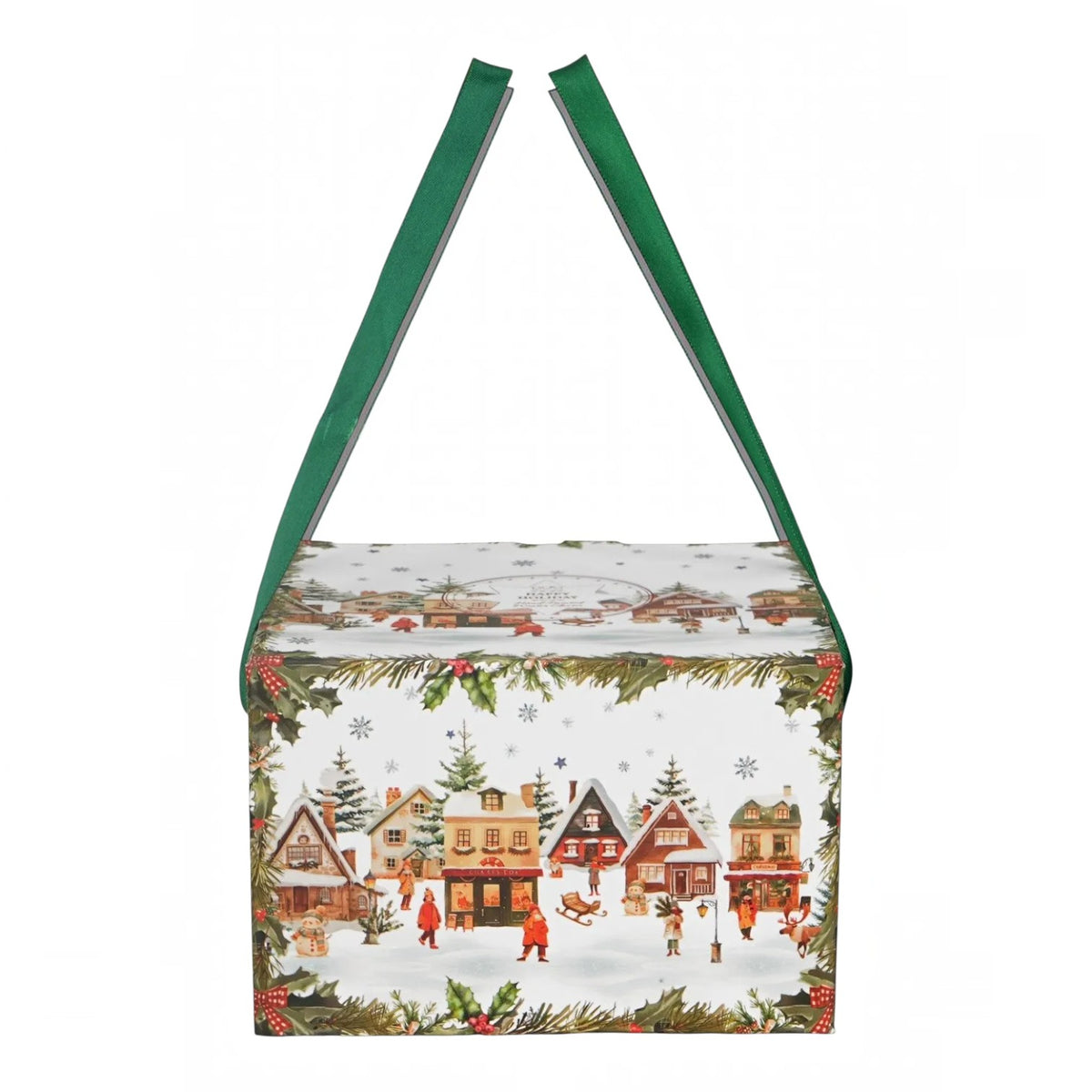2er-Tassen-Set „Christmas Village“ mit Untertassen Weihnachtsdorf Geschenk Weihnachten