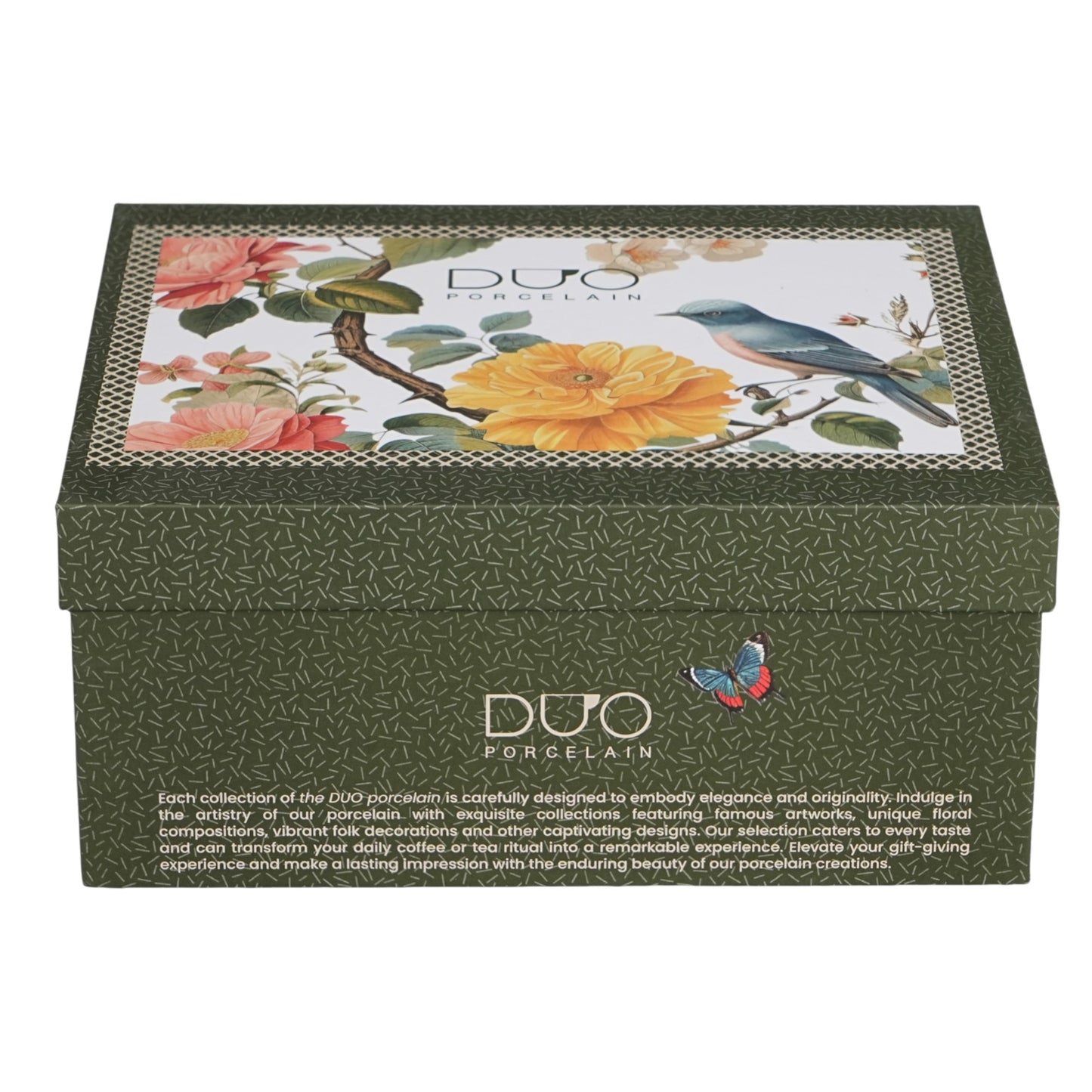 DUO Geschenkset – 2 Tassen mit Untertassen April (270 ml)
