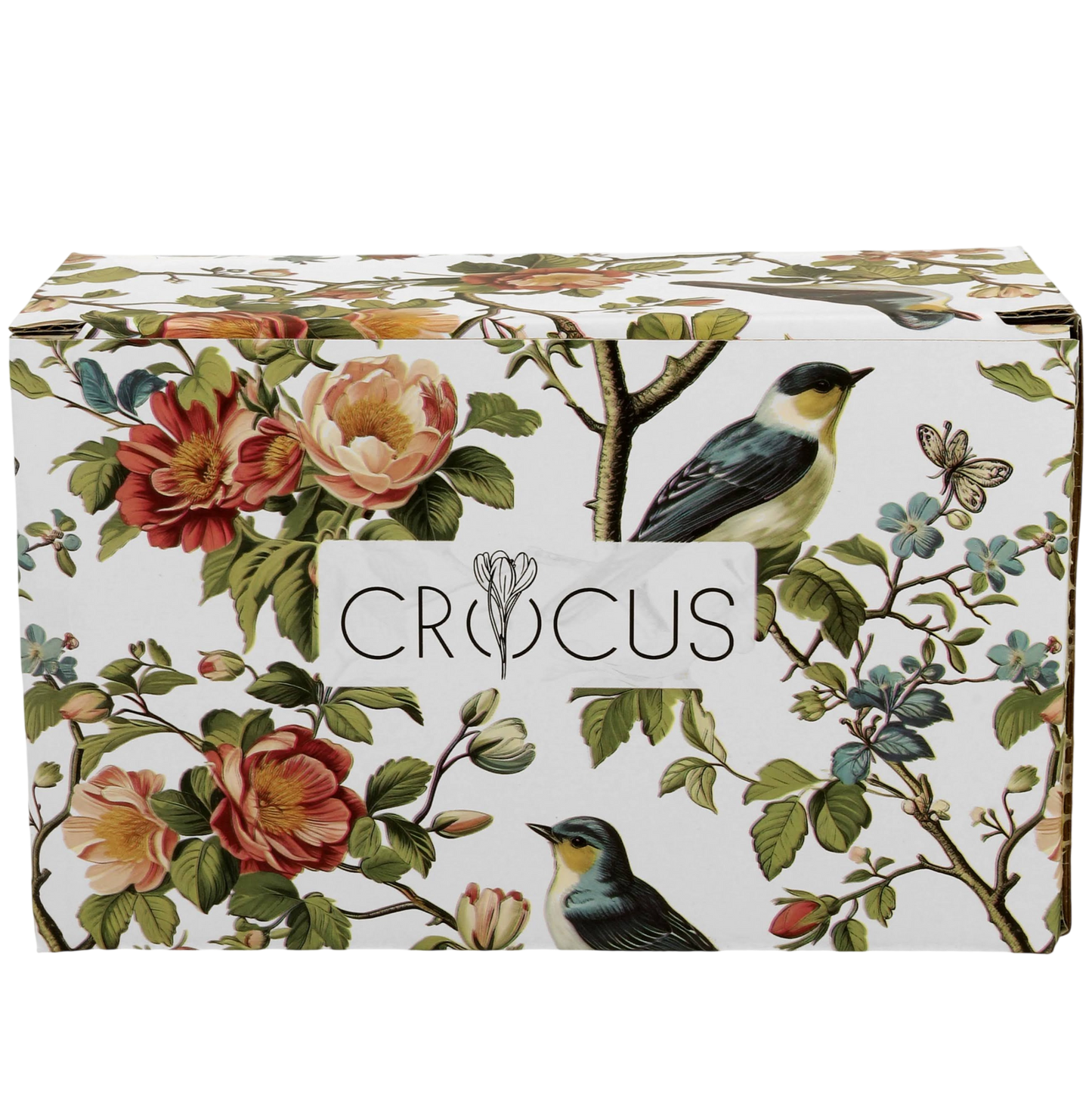 Duo Crocus 2er-Set Porzellanbecher Vögel & Rosen Tassen Set