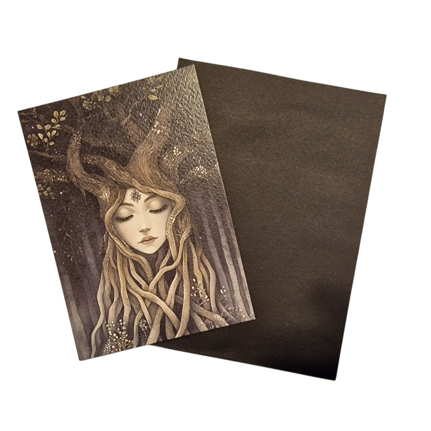 Dark Forest Lady Grußkarte