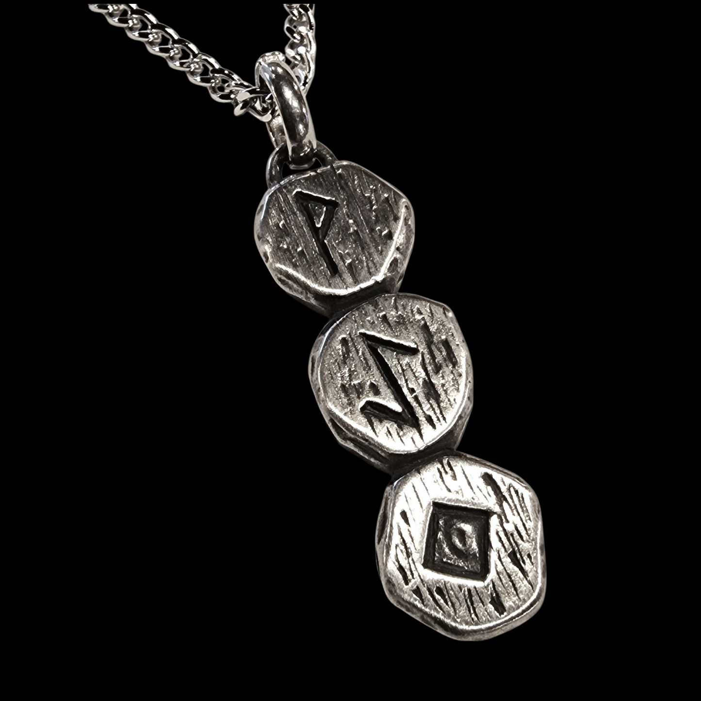 Halskette mit Anhänger Glücksbringer Runen Wikinger