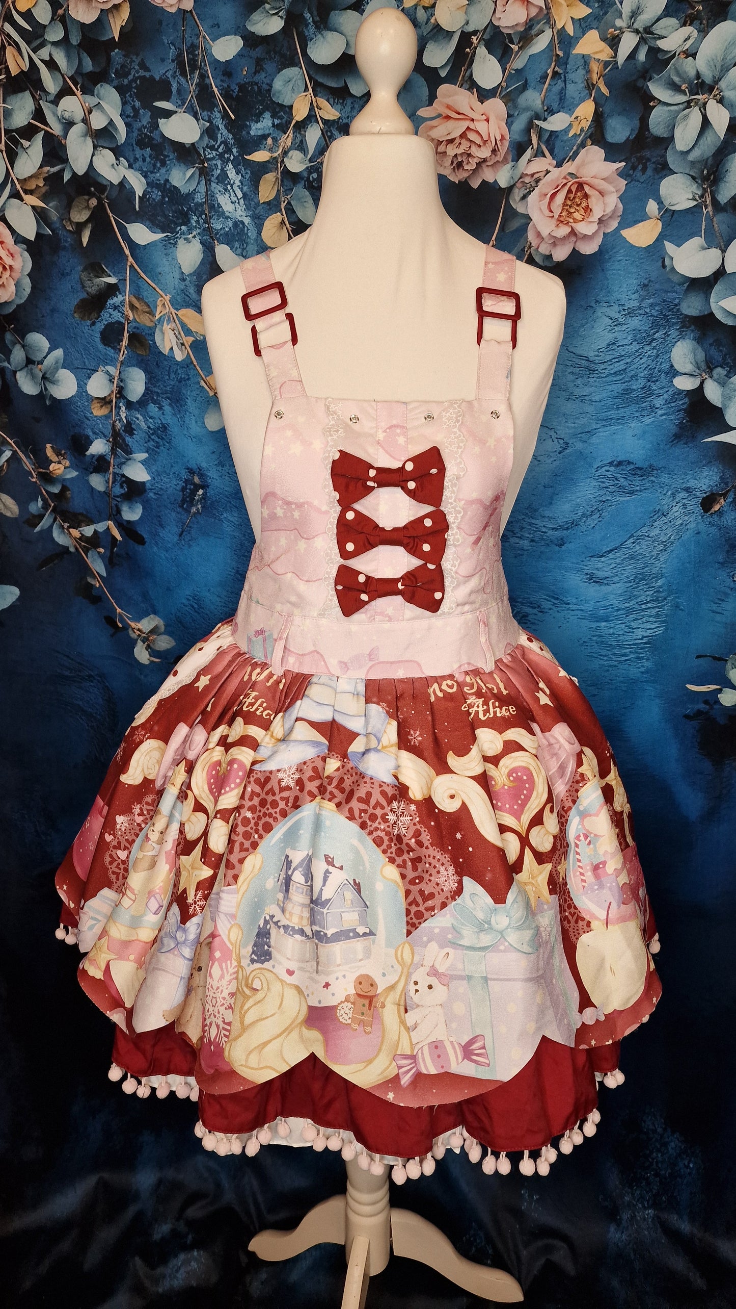 To Alice JSK Loita Kleid "Snowy Christmas" in rot