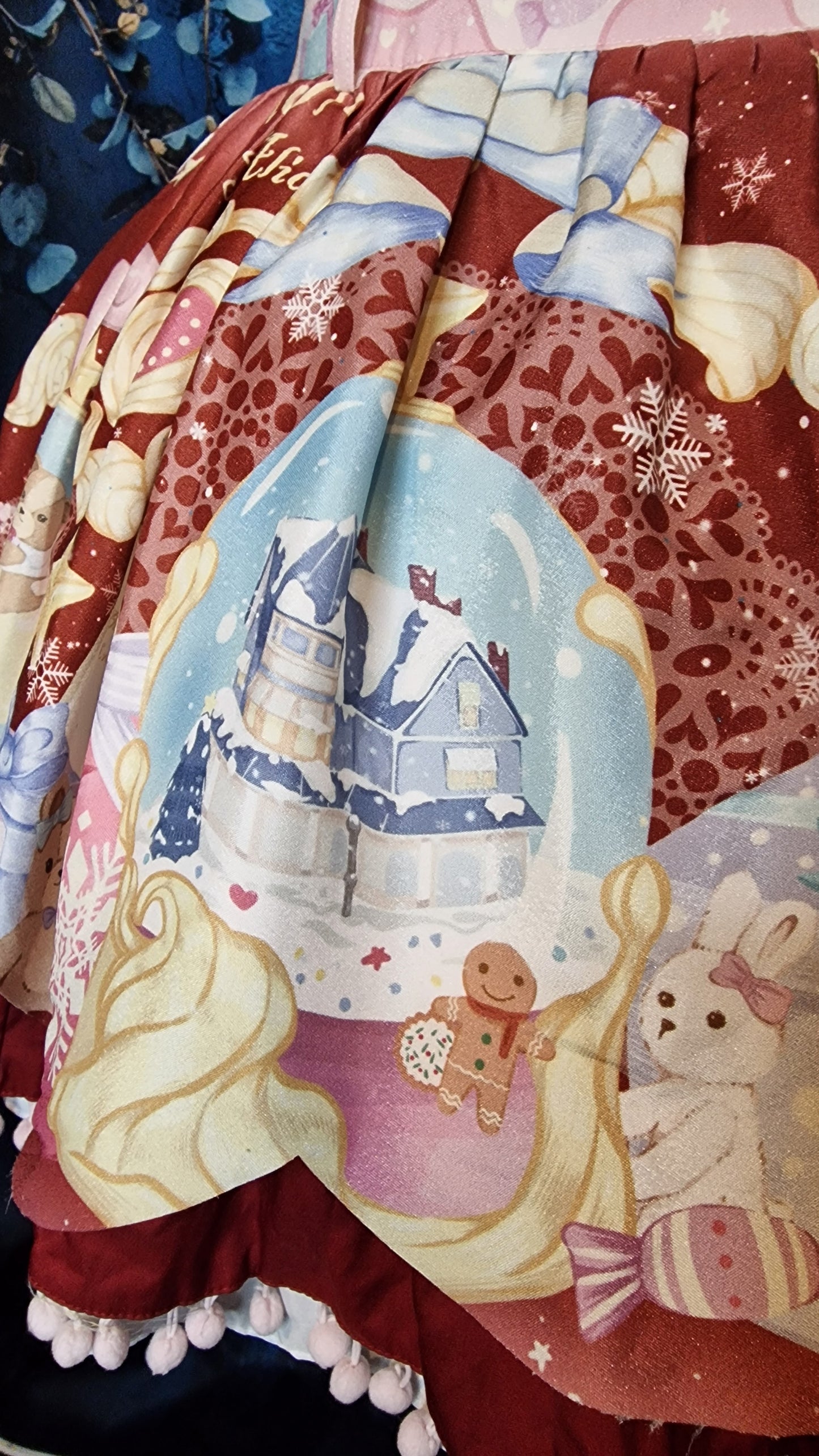 To Alice JSK Loita Kleid "Snowy Christmas" in rot