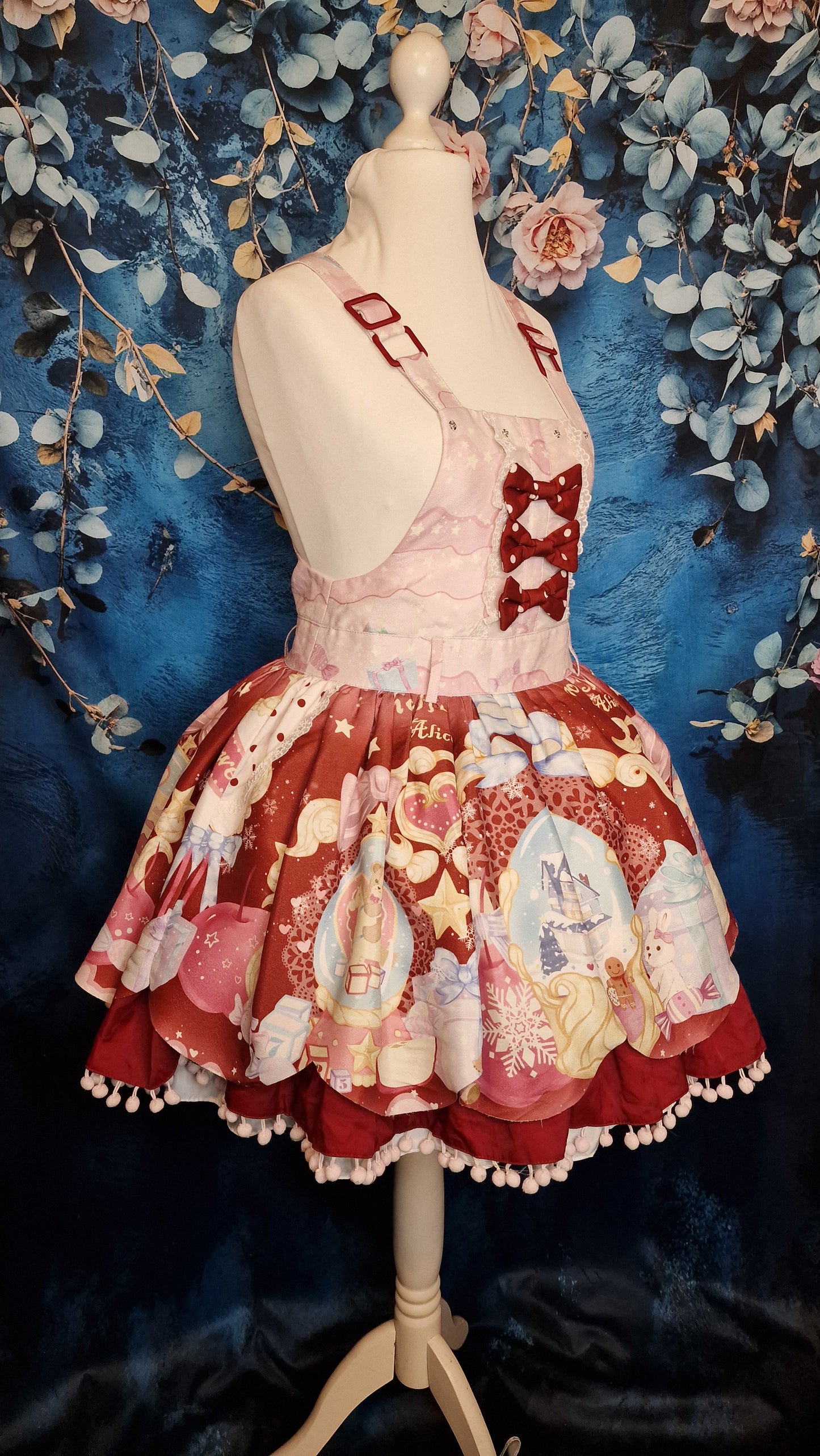 To Alice JSK Loita Kleid "Snowy Christmas" in rot