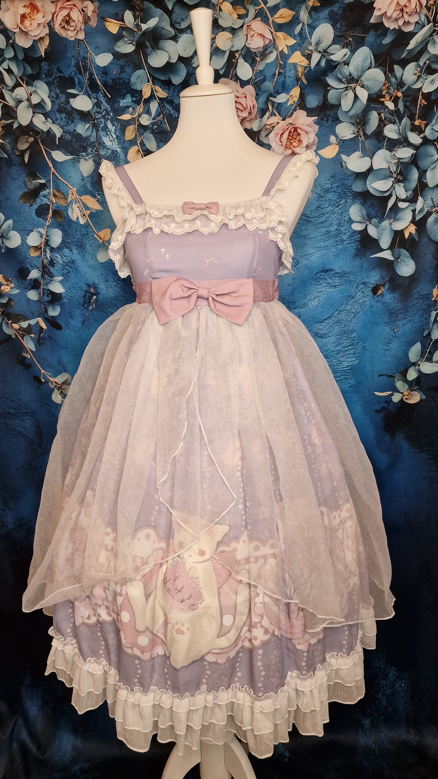 Kitten Dreams Fairycore Kleid Lolita mit Tüll