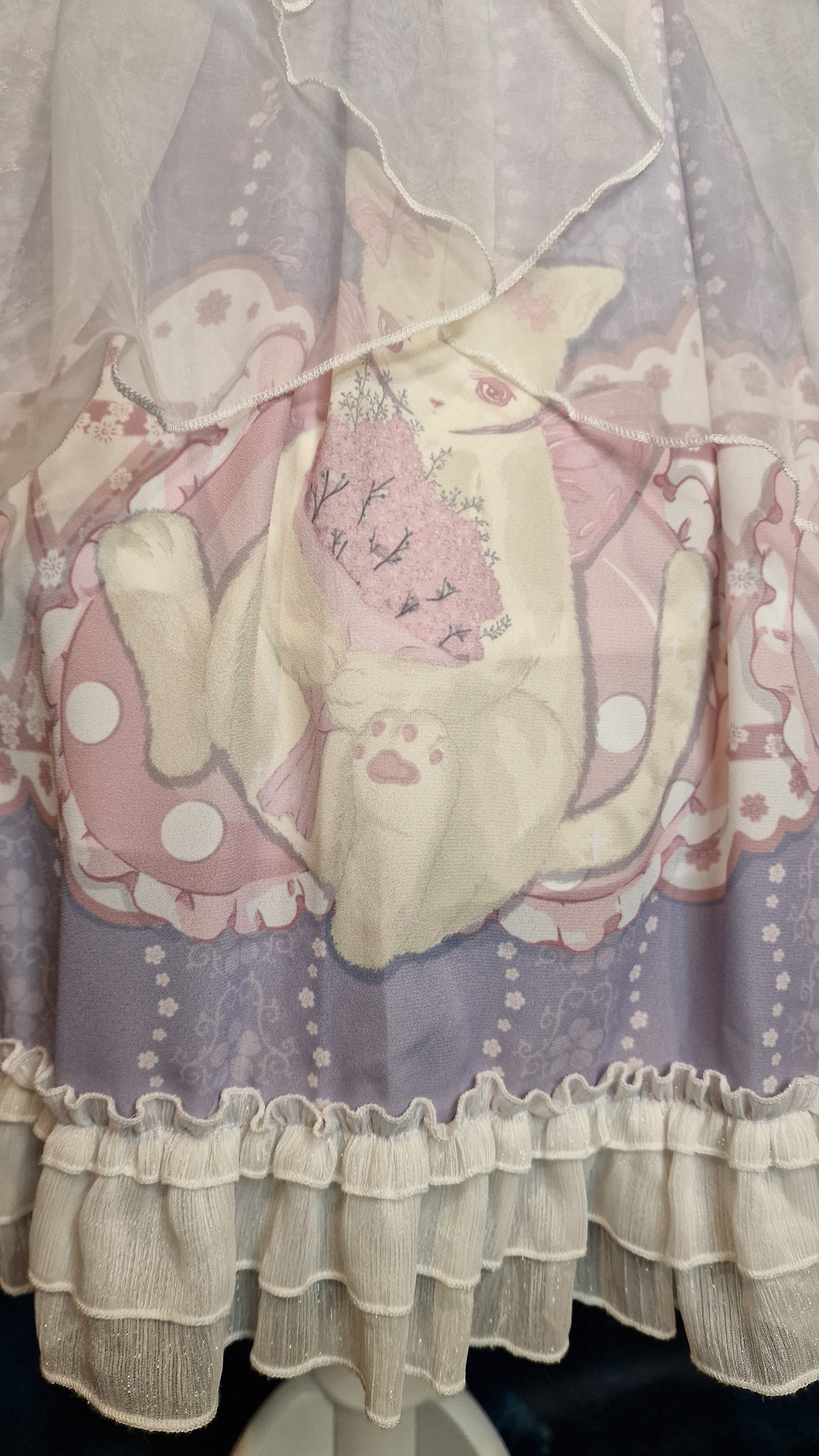 Kitten Dreams Fairycore Kleid Lolita mit Tüll