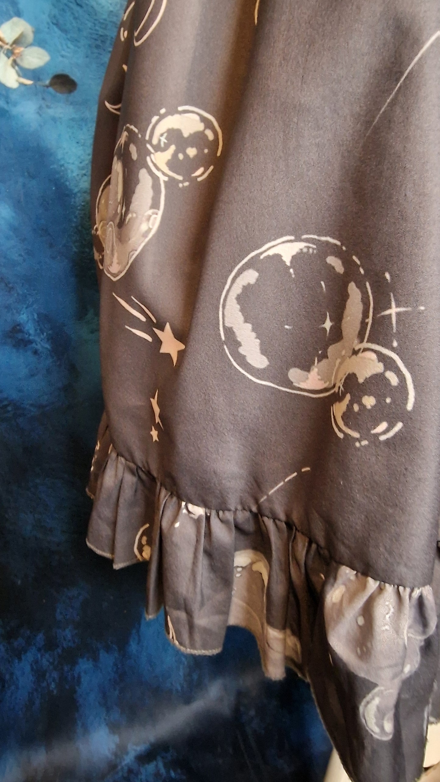 Gothic Lolita Kleid mit Schleife und großem Matrosenkragen
