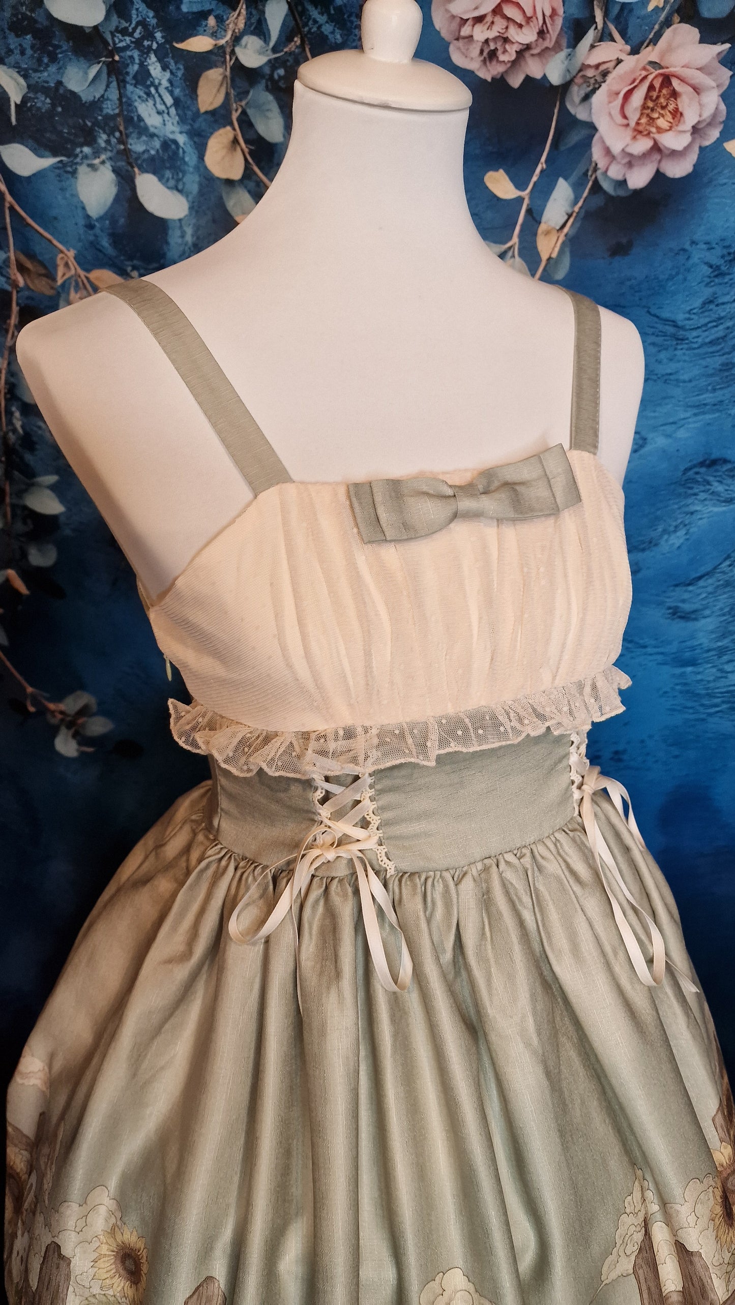 Classic Lolita Kleid "Sunflowers and Rabbits" Frühlingskleid
