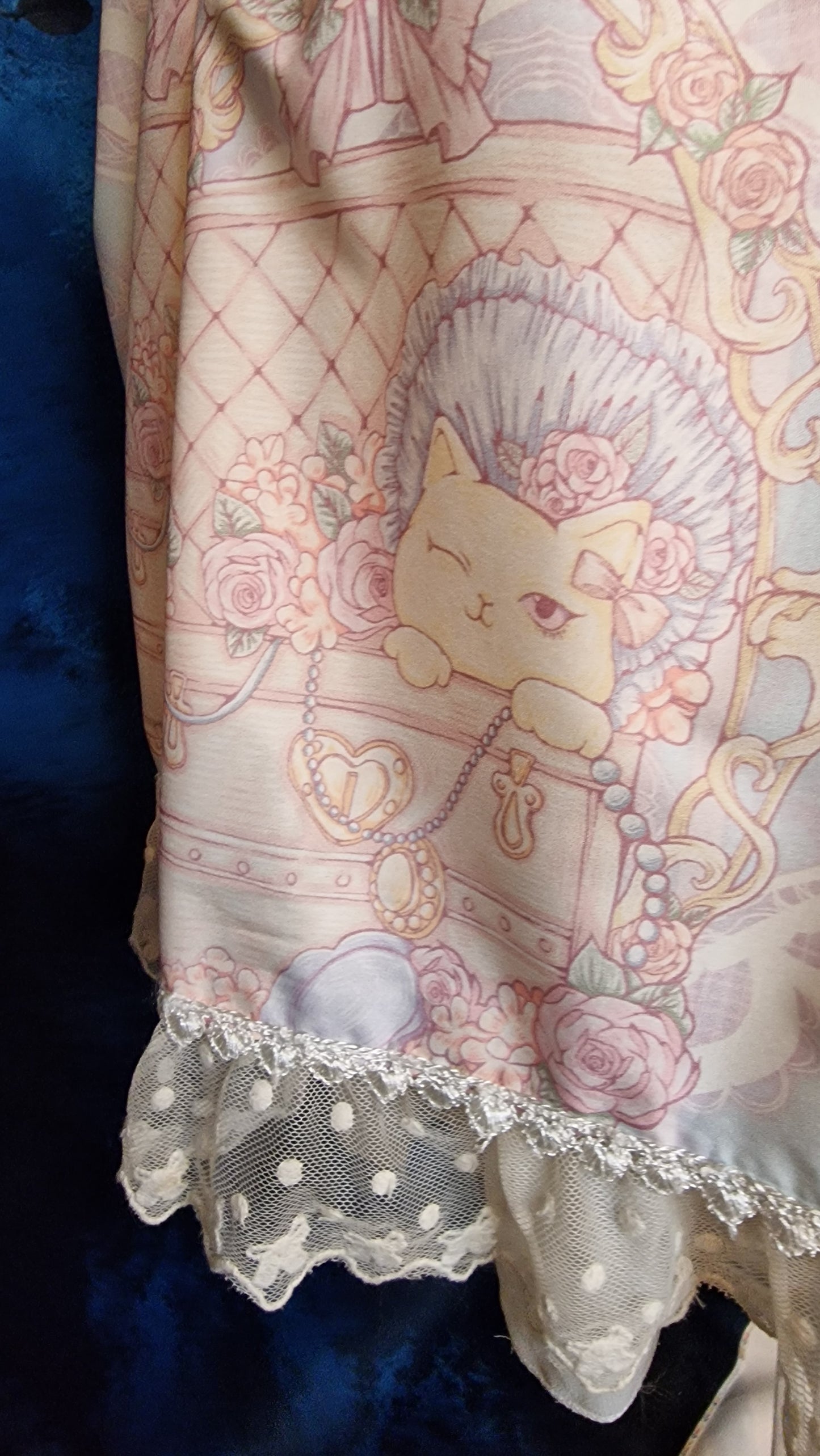 Sweet Lolita Kleid JSK mit süßem Katzenmotiv