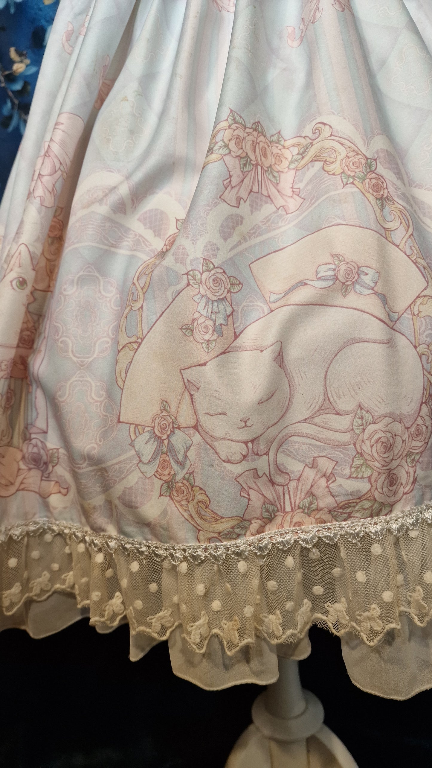 Sweet Lolita Kleid JSK mit süßem Katzenmotiv