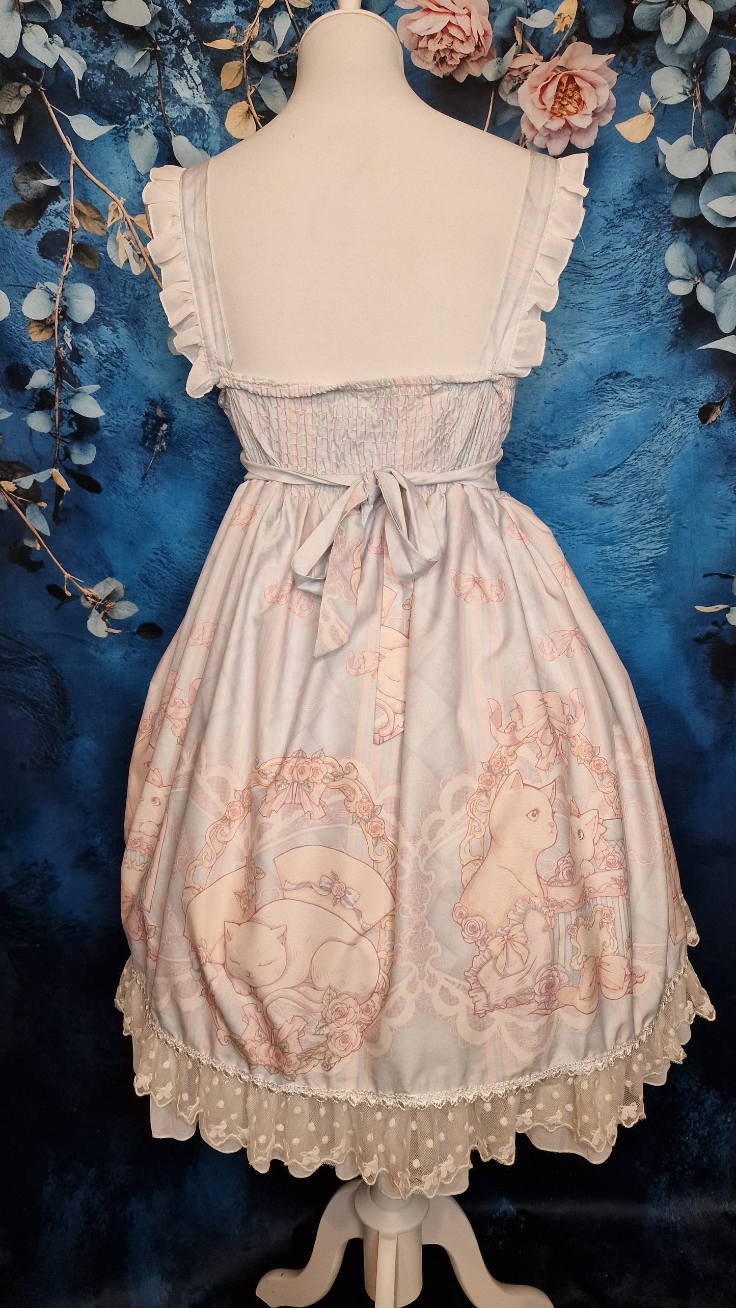 Sweet Lolita Kleid JSK mit süßem Katzenmotiv