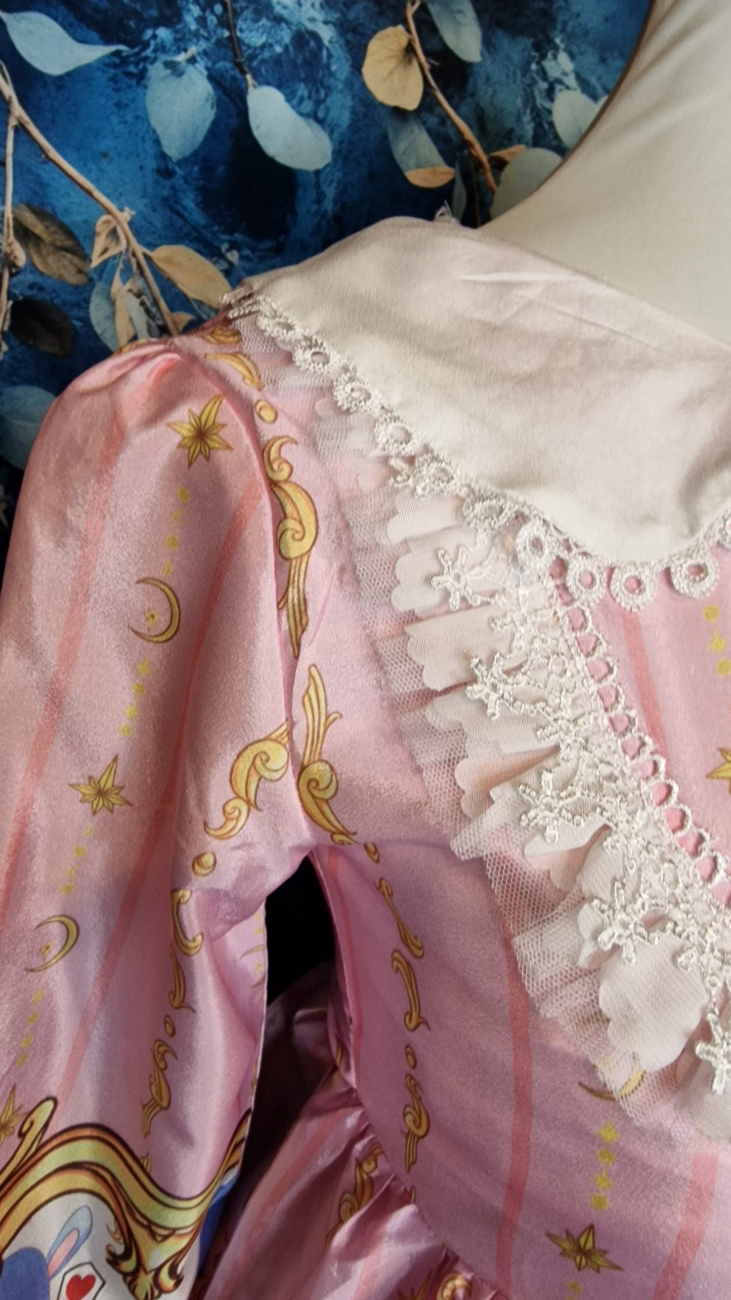 Kinder Sweet Lolita Kleid in rosa Bubikragen