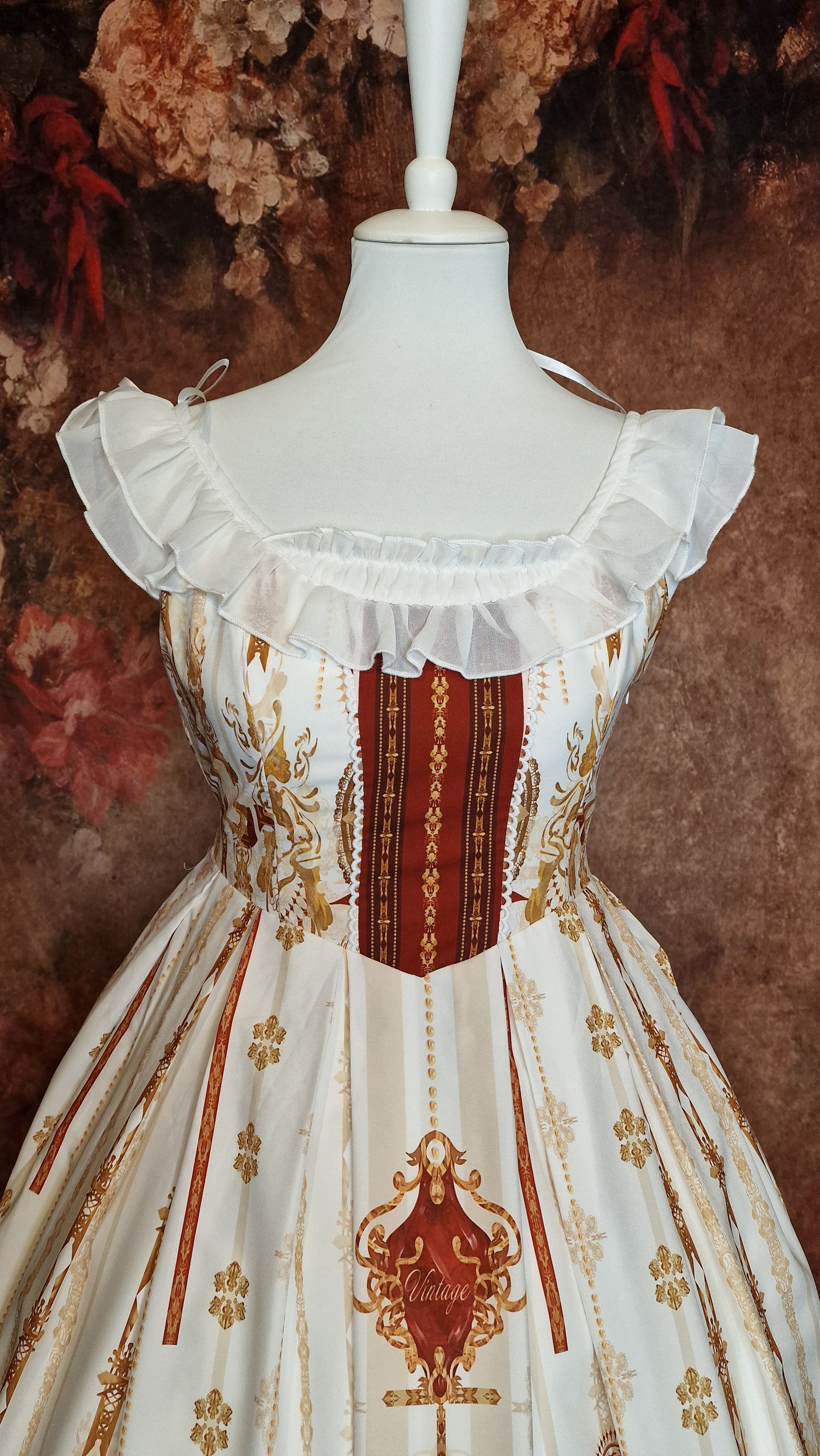 Chinesisches Lolita Kleid vintage Look im Barockstil neu