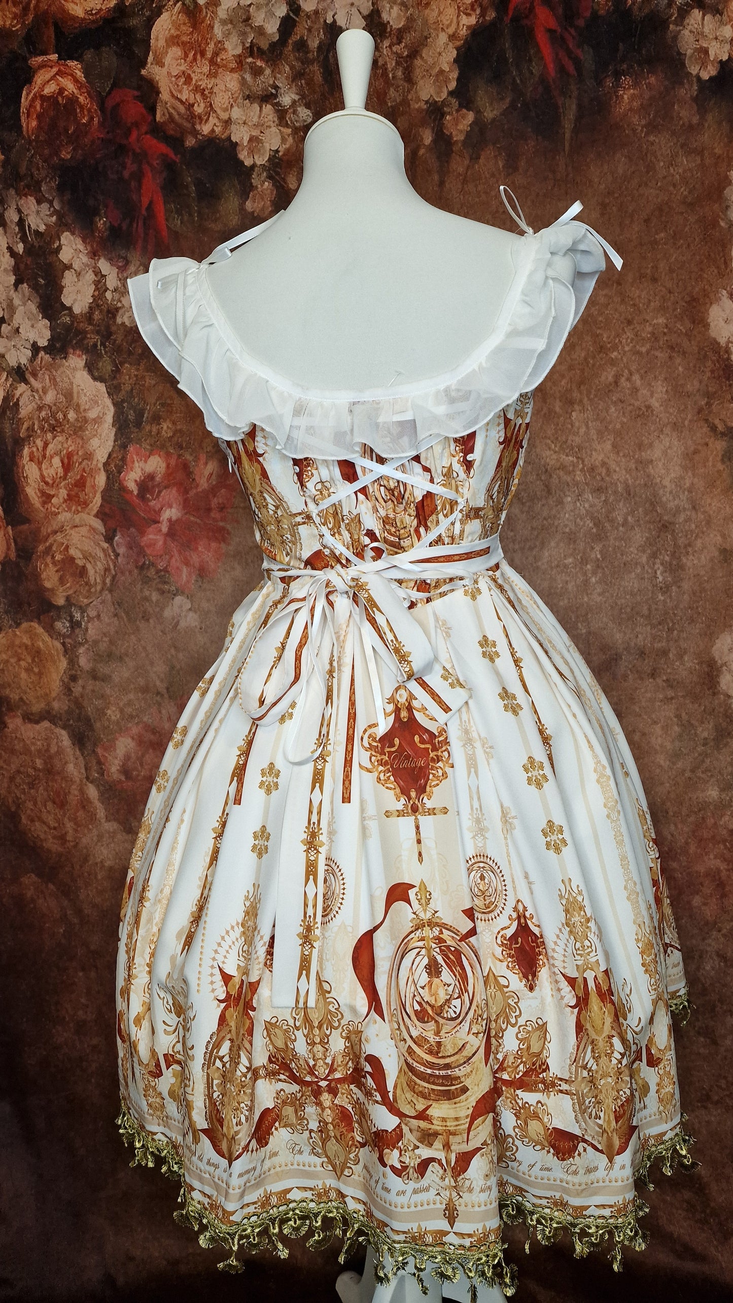 Chinesisches Lolita Kleid vintage Look im Barockstil neu