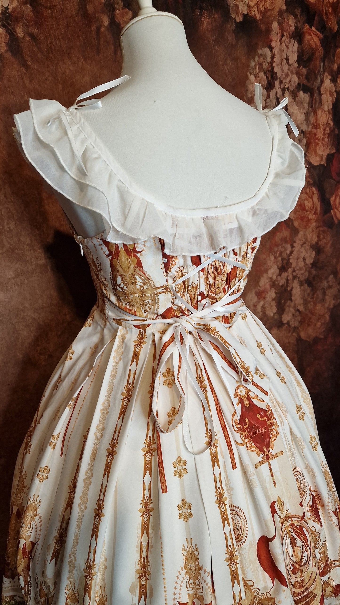 Chinesisches Lolita Kleid vintage Look im Barockstil neu