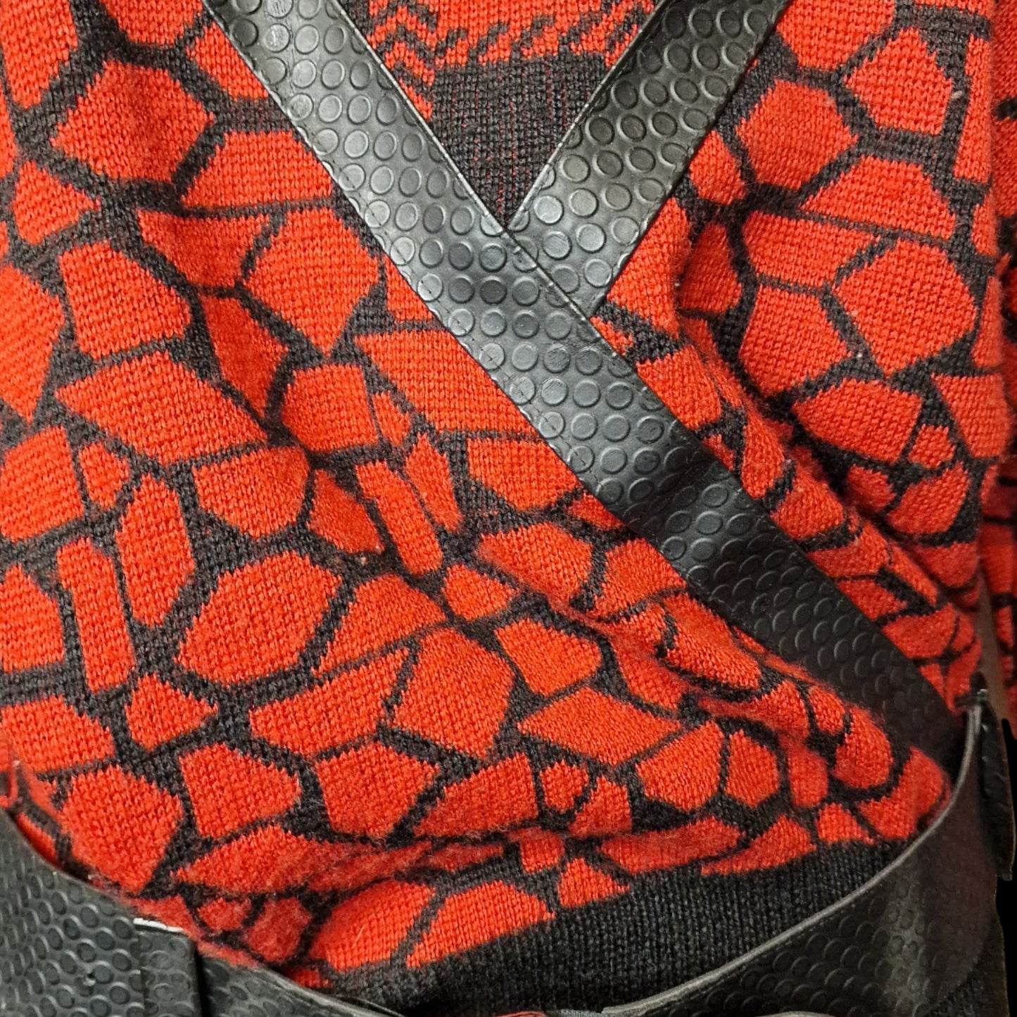 Kultiger True Vintage 80er Avantgarde Pullover Longpulli mit Gürtel M