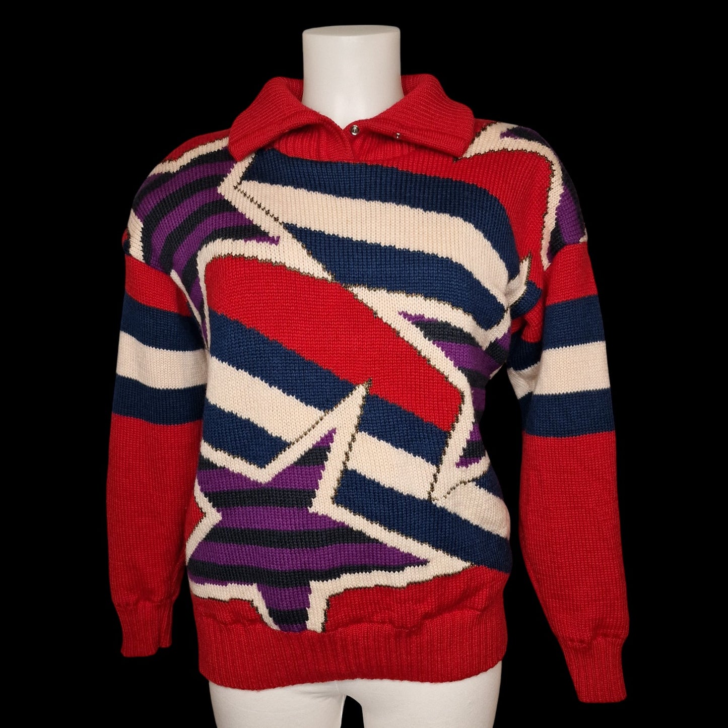 Stylischer warmer Woll-Pullover "Head-Sportswear" Ski 80er trash M