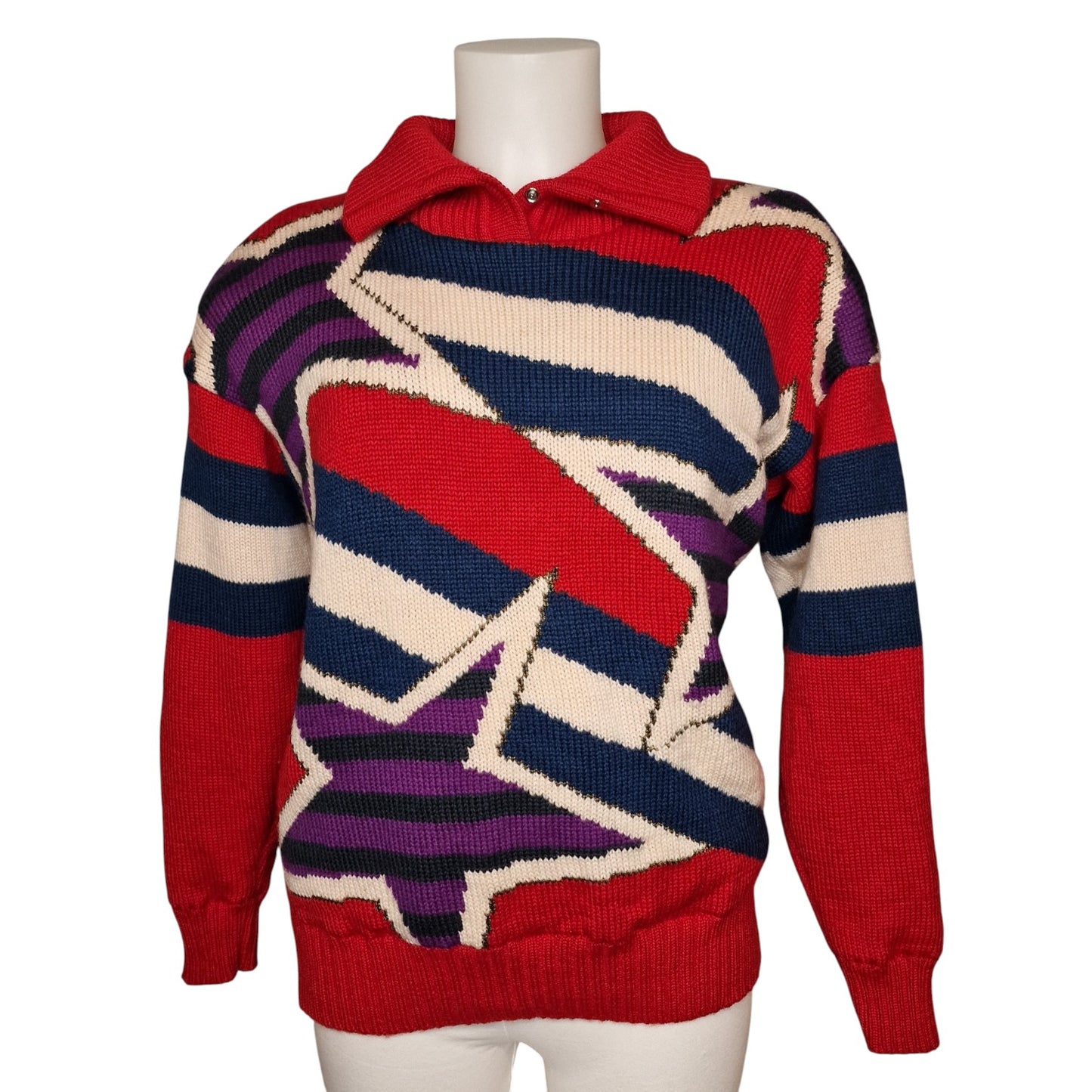 Stylischer warmer Woll-Pullover "Head-Sportswear" Ski 80er trash M