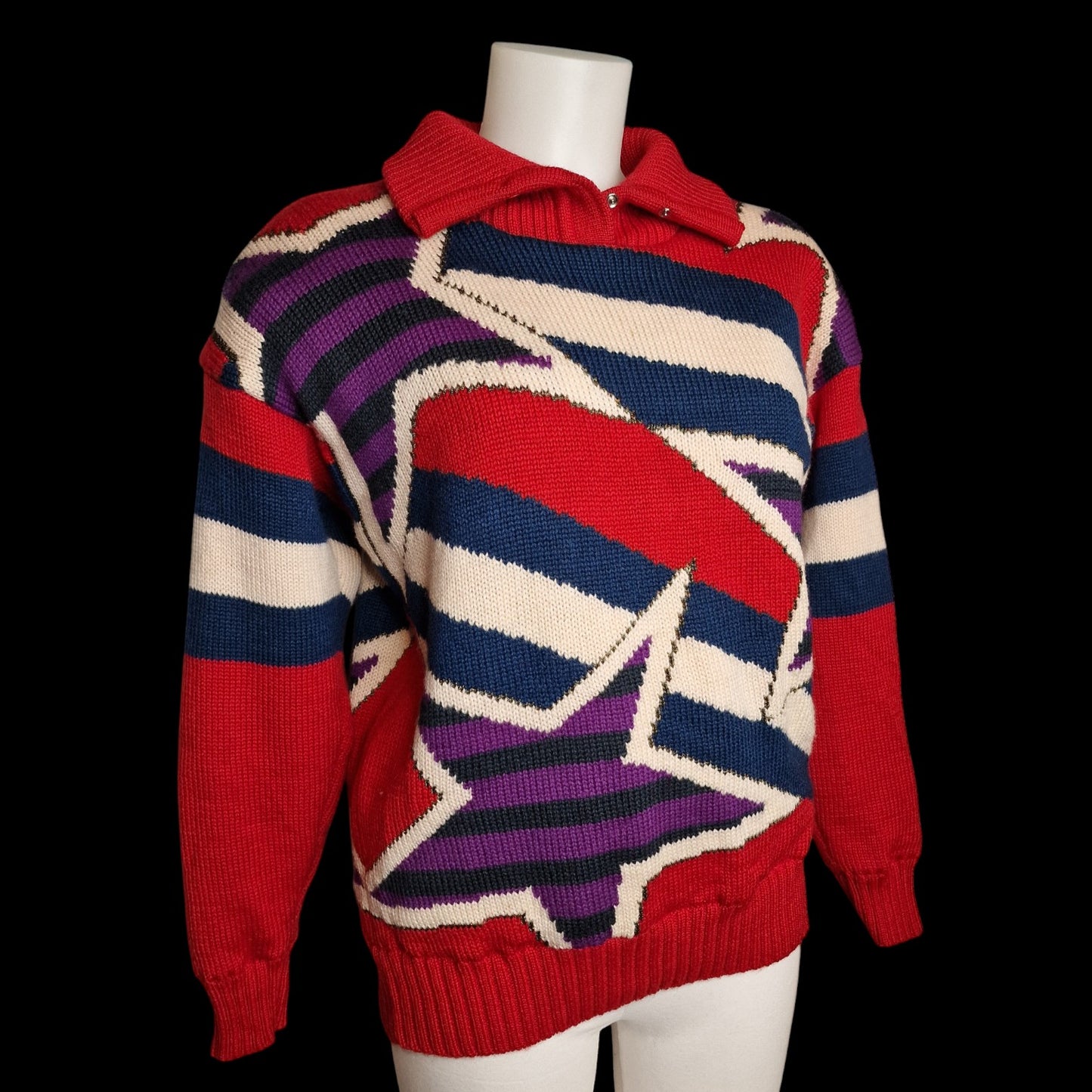 Stylischer warmer Woll-Pullover "Head-Sportswear" Ski 80er trash M