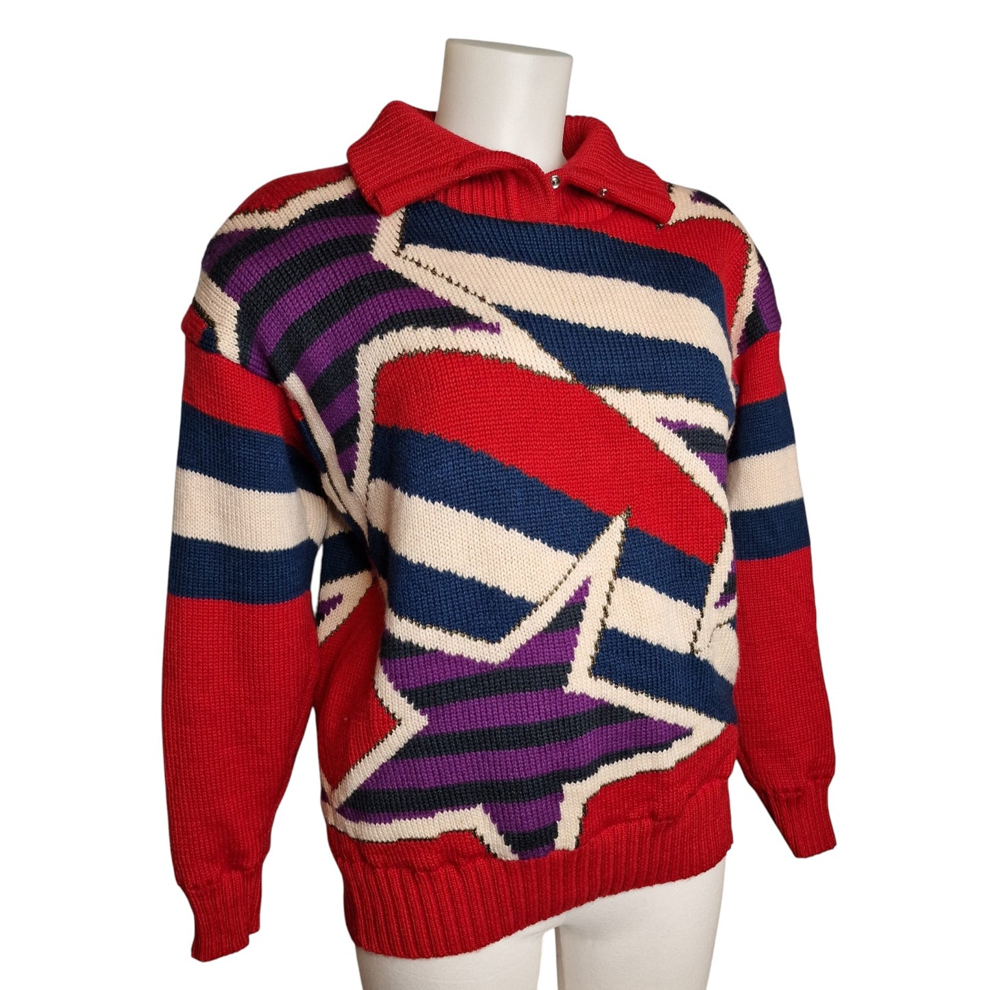 Stylischer warmer Woll-Pullover "Head-Sportswear" Ski 80er trash M