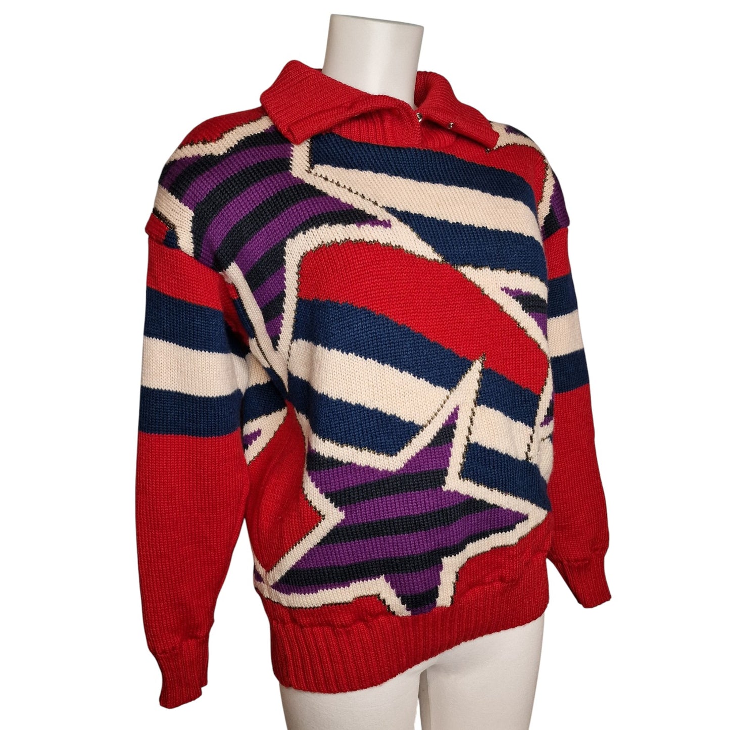 Stylischer warmer Woll-Pullover "Head-Sportswear" Ski 80er trash M