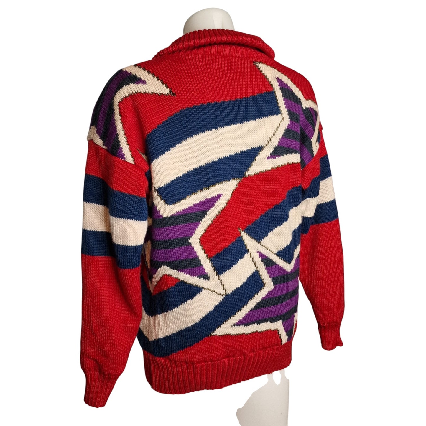 Stylischer warmer Woll-Pullover "Head-Sportswear" Ski 80er trash M