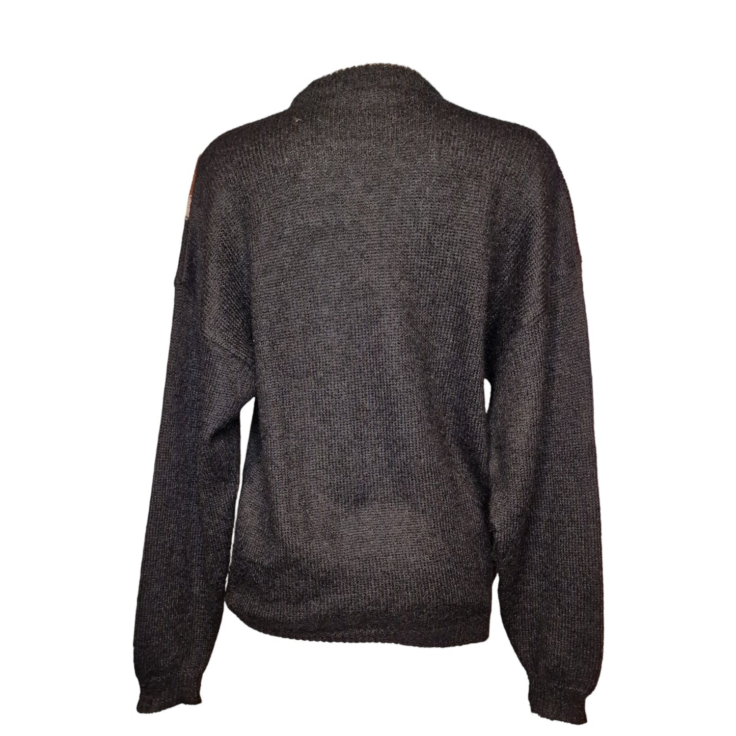 True Vintage Strickjacke 90er in schwarz mit Perlen und Pailletten M