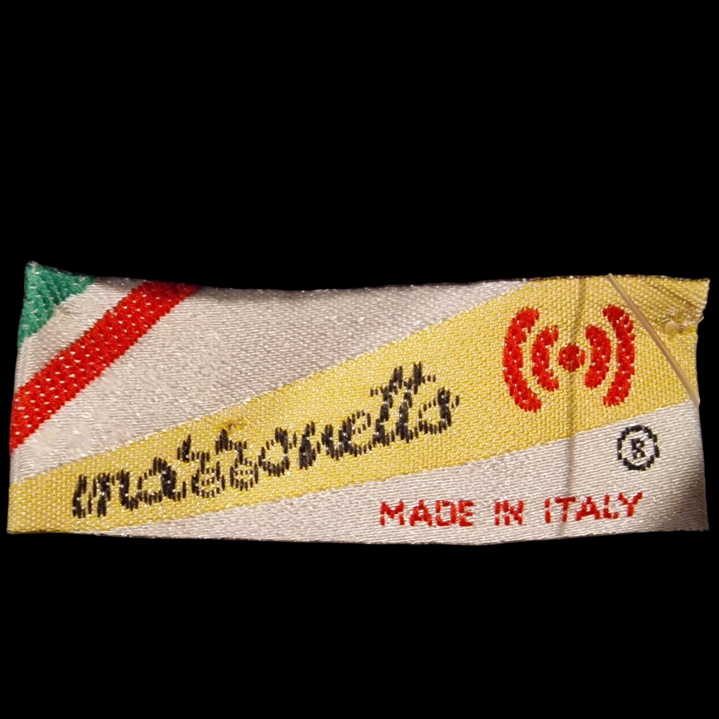 Vintage 80er Strickjacke Oversize mit Fenster-Applikationen "Marionetto" L