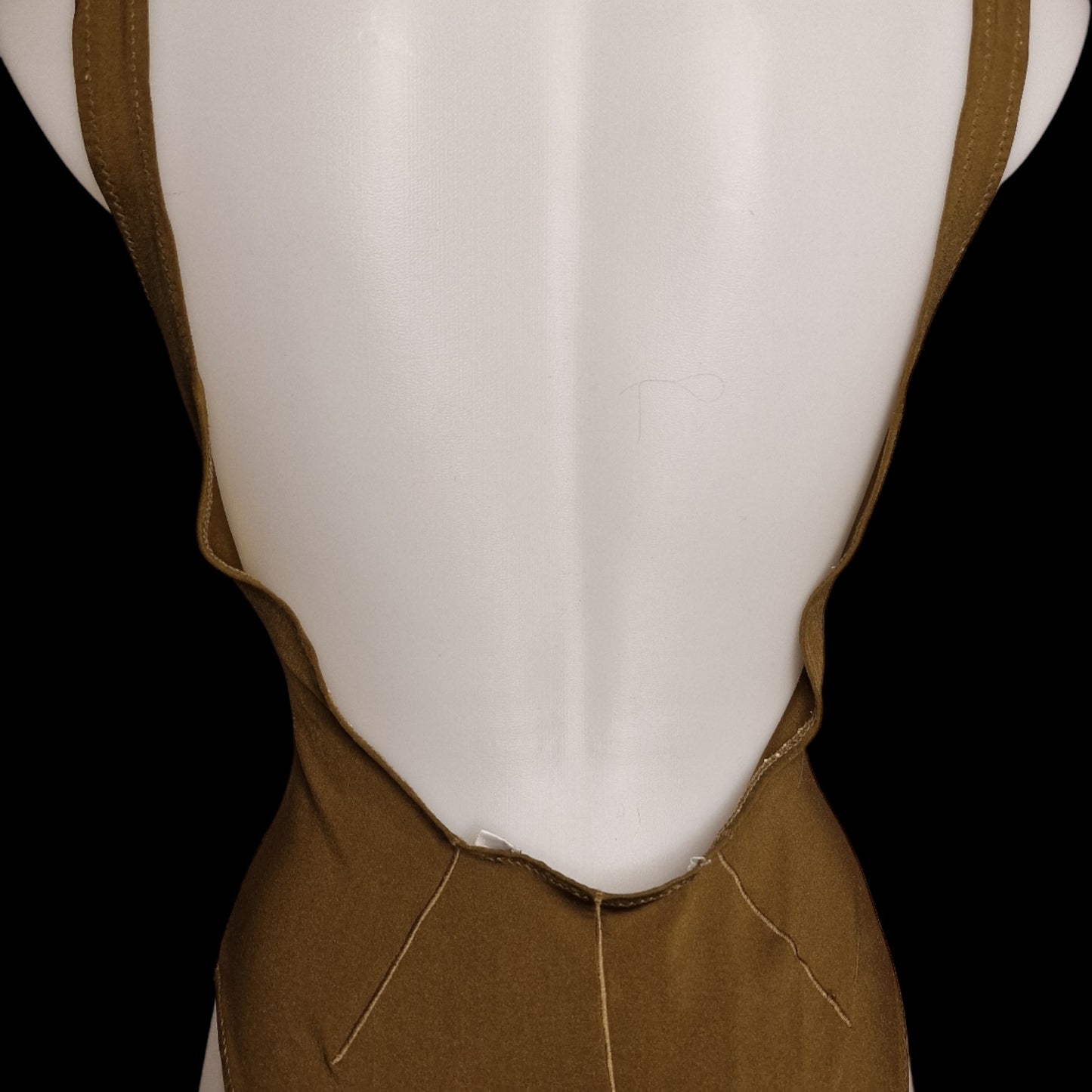 Vintage Sammlerstück Alberta Ferretti Badeanzug in Schimmer-Bronze – Gr. 36/38